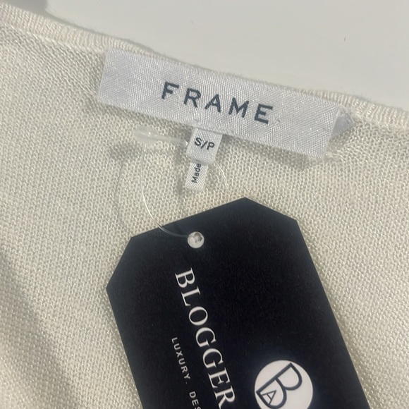 Frame White Multi Striped Knit Drawstring Maxi Dress - Picture 12 of 12